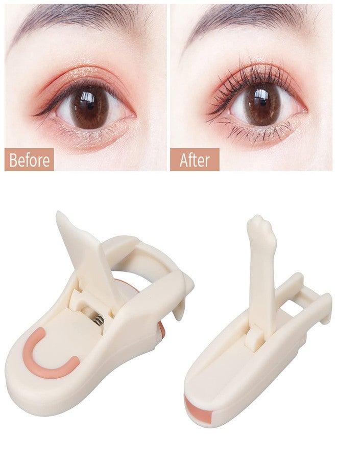 Chazcool 2 PCS Mini Eyelash Curler, Cat Paw Shape Durable Comb, Portable for Travel, Women's Make Up Gift - Image 3